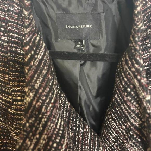 Banana Republic Black and White Textured Blazer NEW NEVER WORN - Picture 2 of 11